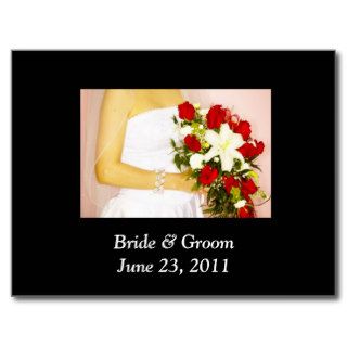 Getting Married Trendy Accessorized Personalized Post Card