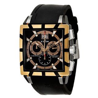 Edox Classe Royale Chronograph Big Date Men's Quartz Watch 10013 357RN NIR Edox Watches