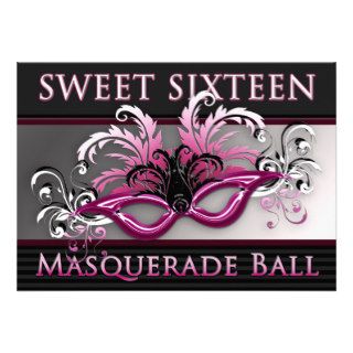 Sweet Sixteen Masquerade Ball Invitations