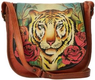 Anuschka 507 Shoulder Bag, Tiger In Love, One Size Shoulder Handbags Clothing