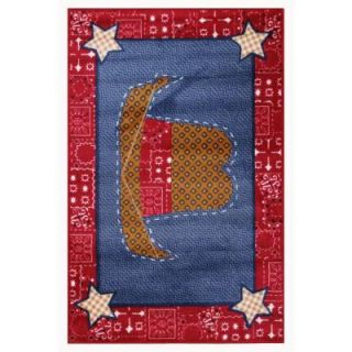 LA Rug Inc. Supreme Cowboy Quilt Multi Colored 39 in. x 58 in. Area Rug TSC 245 3958