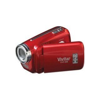 Vivitar DVR508 High Definition Digital Video Camcorder with 1.8" LCD Screen with 4x Digital Zoom (Red)  Video Camera  Camera & Photo
