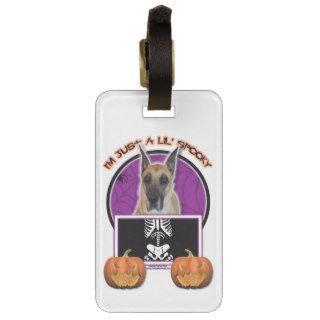 Halloween   Just a Lil Spooky   Great Dane Tags For Luggage