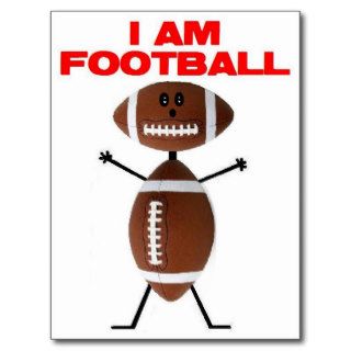 I am Football Postcard