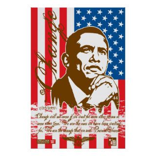 Barack Obama   Change (crisp ver 2) Poster