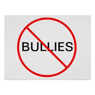 No Bullies Poster