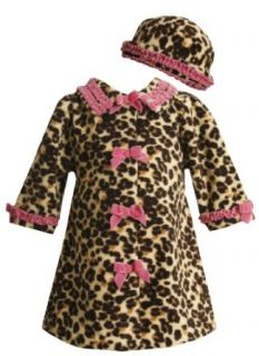 Bonnie Baby Baby girls Infant Leopard Print Coat, Multi, 12 Months Infant And Toddler Outerwear Clothing