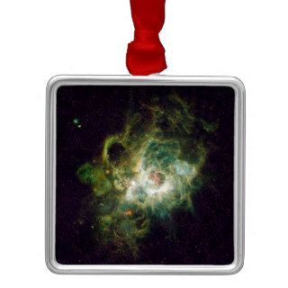 Nursery of stars in a spiral galaxy christmas ornaments