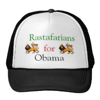 Rastafarians for Obama Mesh Hats