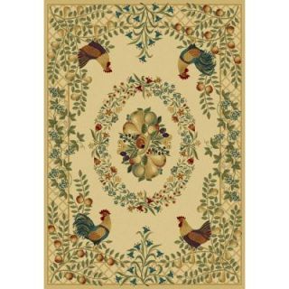 United Weavers  Provence Cream 5 ft. 3 in. x 7 ft. 6 in. Area Rug 280 21693 58