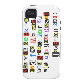 Jeremiah 2913 Ransom Note Style Vibe iPhone 4 Cover