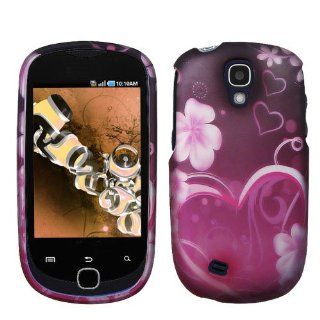 Hard Plastic Snap on Cover Fits Samsung T589 Gravity Smart Exotic Love Rubber T Mobile Cell Phones & Accessories