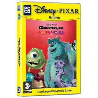 Monsters Inc Volume 1 & 2 Pack   Including Pinball Panic, Scream Alley, Monster Tag & Billiard Beast (PC CD) Software