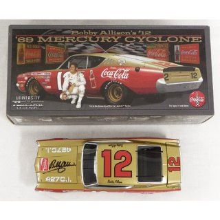 #12 Bobby Allison Autographed 1969 Mercury Cyclone 1/24 Diecast Car Sports & Outdoors