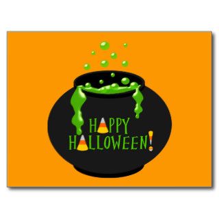 Happy Halloween Witch's Brew Postcard