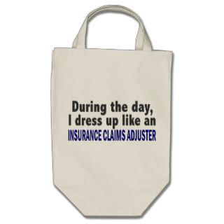 During The Day Insurance Claims Adjuster Canvas Bags