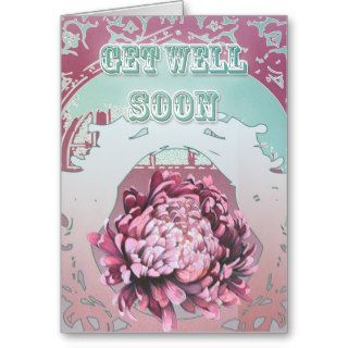 recovery card with flower
