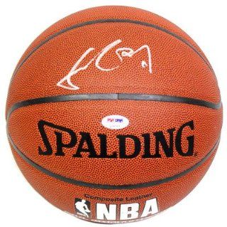 YAO MING SIGNED AUTOGRAPHED SPALDING NBA BASKETBALL PSA/DNA #Q14568 Sports Collectibles