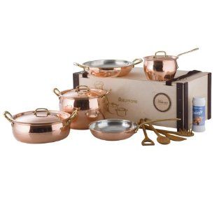 Ruffoni Historia Decor 8 Piece 3306 Copper Cookware Set in Wooden Box Kitchen & Dining