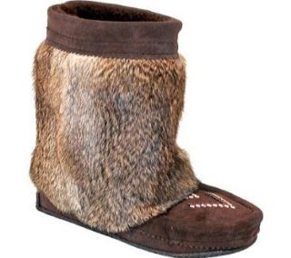 Manitobah Mukluks Women's Half Crepe Sole Mukluk Winter Boots,Chocolate Cowhide Suede/Rabbit Fur,11 M US Shoes