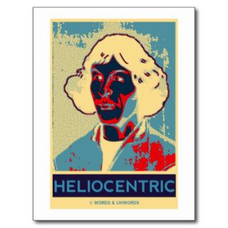 Copernicus Heliocentric (Obama Like Poster) Postcards