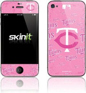 MLB   Minnesota Twins   Minnesota Twins   Pink Cap Logo Blast   iPhone 4 & 4s   Skinit Skin Electronics