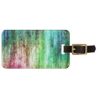 Melted Rainbow Rippled Metal Effect Tag For Luggage