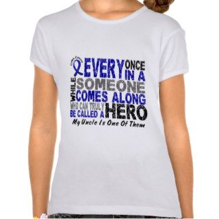 HERO COMES ALONG 1 Uncle COLON CANCER T Shirts