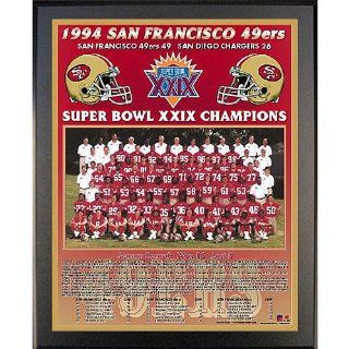 Healy San Francisco 49Ers Super Bowl Xxix Champions 13X16 Team Picture Plaque  Black 13 X 16 Inches  Sports Related Collectibles  Sports & Outdoors