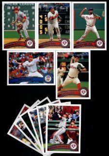 2011 Topps Philadelphia Phillies Complete Series 1 & 2 Team Set   Shipped in Deluxe Arcylic Case  23 Cards including Halladay, Oswalt, Rollins, Ruiz, Utley, Howard, Victorino, Hamels & more Sports Collectibles