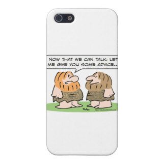 caveman learns to talk, gives advice cases for iPhone 5