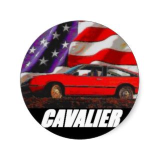 1982 Cavalier 3 Door Hatchback Round Stickers