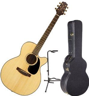 Takamine EG440SC G Series Acoustic Electric Guitar w/ Hardshell Case and Guitar Stand Musical Instruments