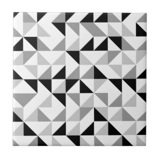 Triangles geometric pattern ceramic tile