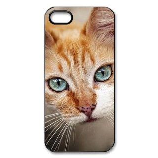 Custom Cat Eyes Personalized Cover Case for iPhone 5 5S LS 501 Cell Phones & Accessories