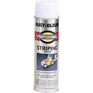 Rust Oleum Professional 18 oz. Flat White Striping Spray Paint (6 Pack) P2593849