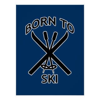 Born to Ski Poster