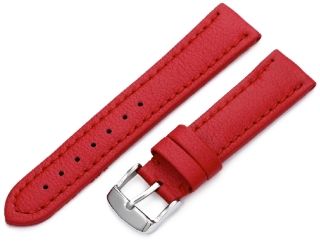 Hadley Roma Women's LSL739RQ 180 18 mm Red Genuine 'Lorica' Leather Watch Strap at  Women's Watch store.