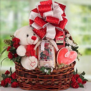 So Beary Lovable Romantic Gift Basket  Anniversary Gift Wedding Gift 