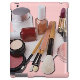 Beauty Salon Makeup Products On Pink