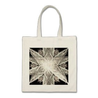 White snowflake elegant Christmas decorations Bag