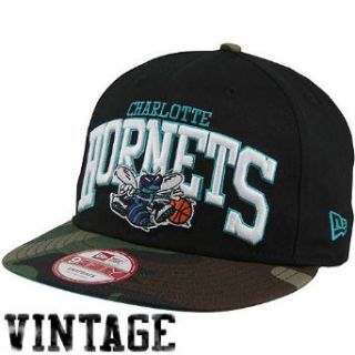 NBA New Era Charlotte Hornets Snapbackin 9FIFTY Snapback Hat   Camo/Black Clothing