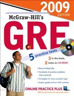 McGraw Hill's GRE with CD ROM, 2009 Edition (Mcgraw Hill's Gre (Book & CD Rom)) Steven Dulan 9780071603072 Books