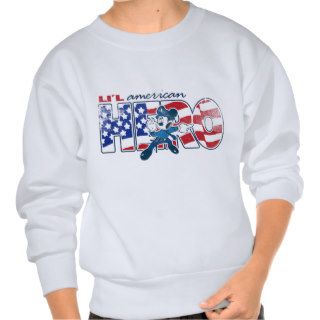 Mickey Mouse Li'l American Hero Logo Sweatshirt