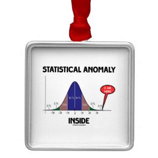Statistical Anomaly Inside (Bell Curve I Am Here) Christmas Tree Ornaments