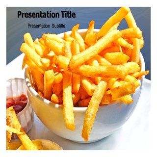 FrenchFries PowerPoint Template   French Fries PowerPoint Backgrounds Software