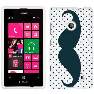 Nokia Lumia 521 Mustache with Dots Phone Case Cover Cell Phones & Accessories