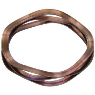 Multiwave Washers, Stainless Steel, Inch, 1.6" ID, 2" OD, 0.024" Thick, 506lbs/in Spring Rate, 90lbs Load Capacity (Pack of 5) Flat Springs