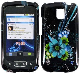 For AT&T LG Thrive P506 Accessory   Blue LILY l Designer Hard Case Cover Cell Phones & Accessories