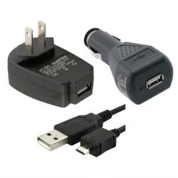 Black Car and Travel Charger/ USB Cable for Blackberry Eforcity Cases & Holders